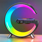 🎅Multifunksjons Bluetooth-Høyttaler - Fargerikt Omgivelseslys Trådløs Ladeklokke Alt-I-Ett-Maskin/Colorful atmosphere light wireless charging clock alarm all-in-one machine