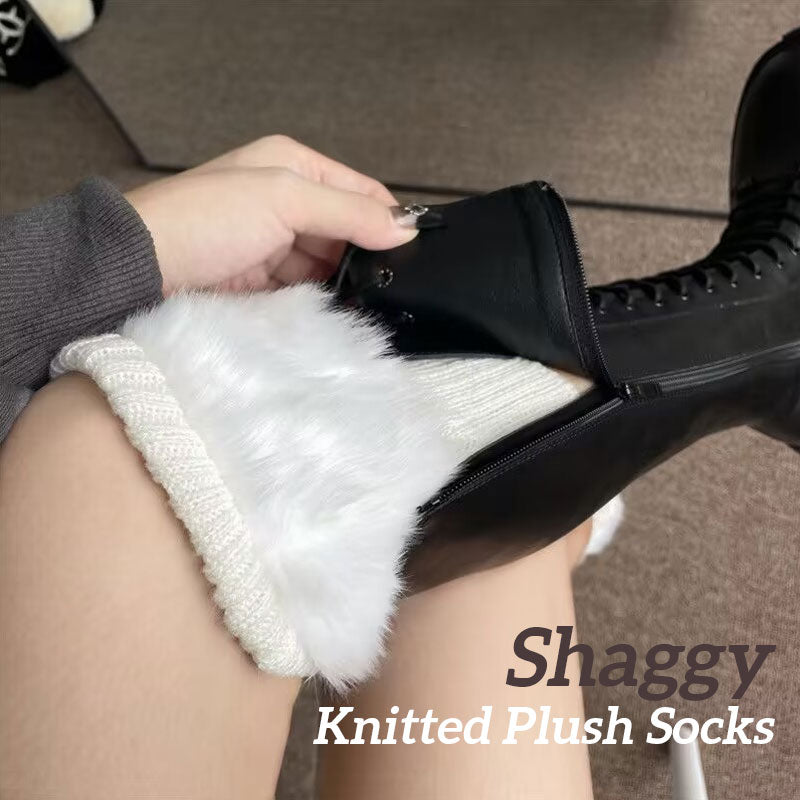 Knitted Plush Socks