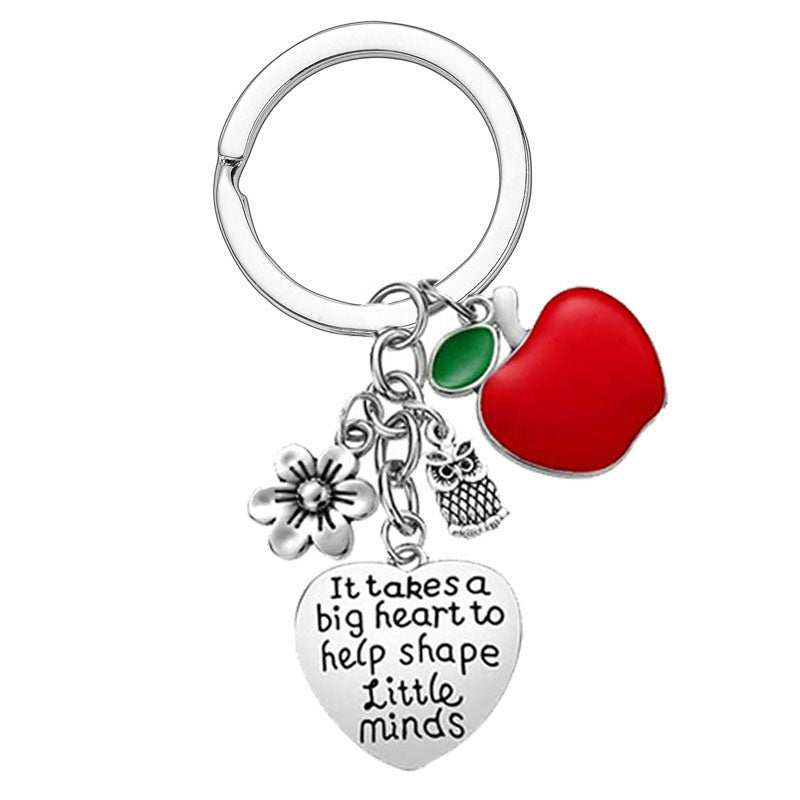 Teacher's Day Valentine's Day Gift Stainless Steel Keychain