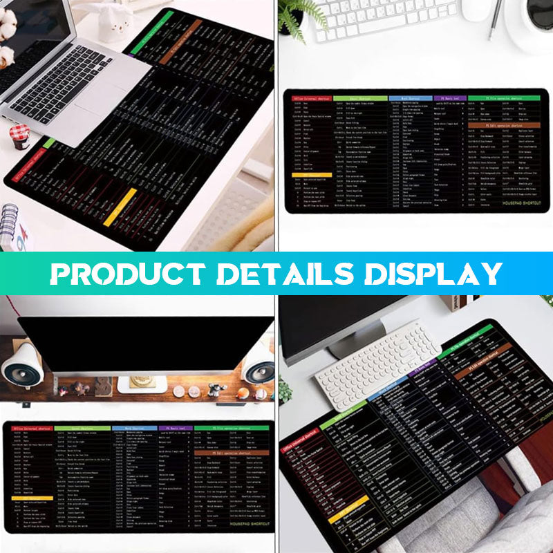 Non-Slip Shortcut Key Mouse Pad