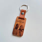 Personalized Wood Keychain - Laser Engraved