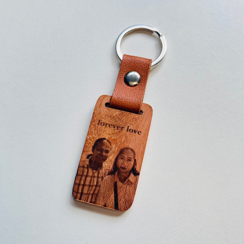 Personalized Wood Keychain - Laser Engraved