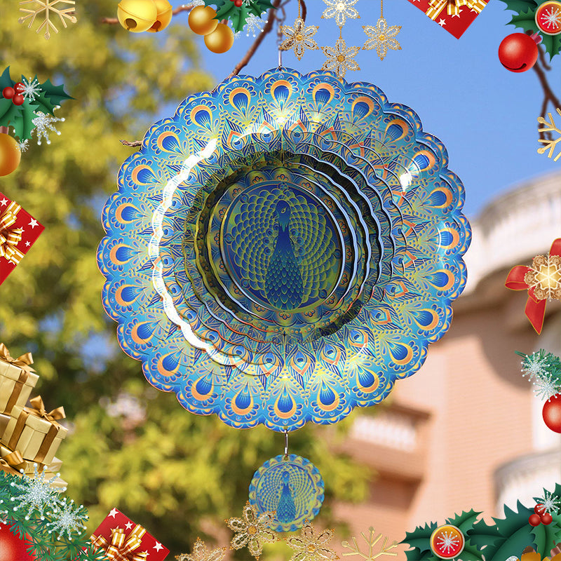 3D Peacock Pendant Wind Chime Ornament