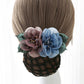 Tulle Flower Hair Net Hair Clip