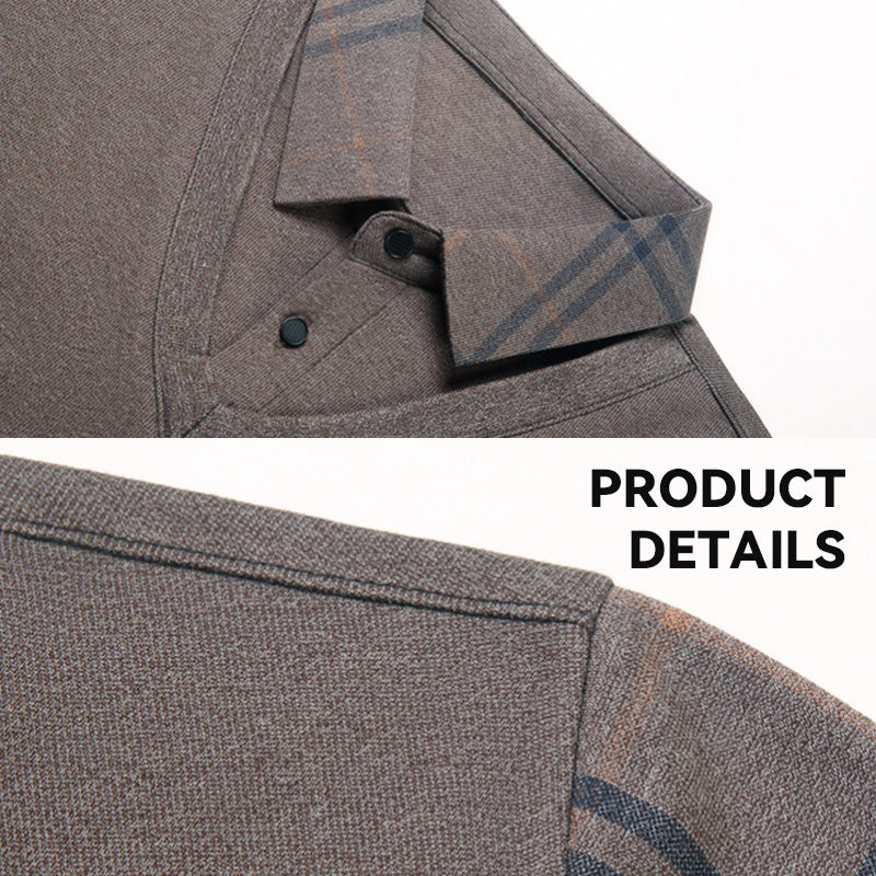 Fake To Deler Strikket Pullover - Fake Two Pieces Knitted Pullover