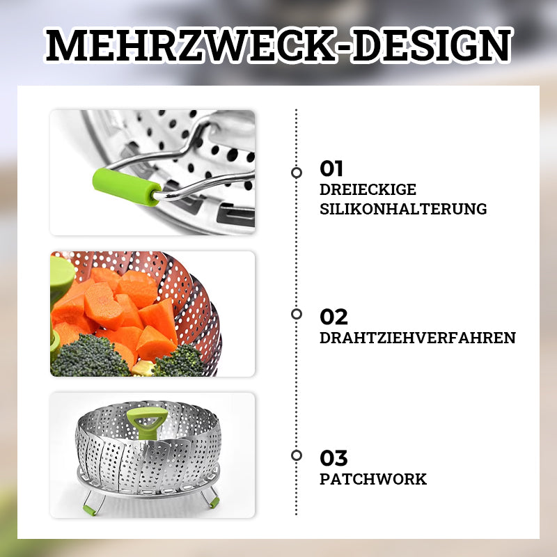 Dampfgarer aus Edelstahl