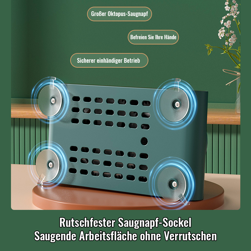 Handgekurbeltes Apfelschälgerät/Hand crank peeler