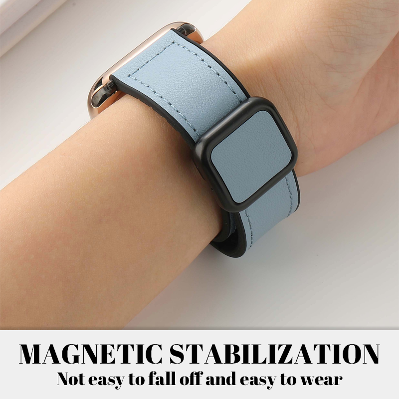 Magnetic Silicone Leather Wrist Strap