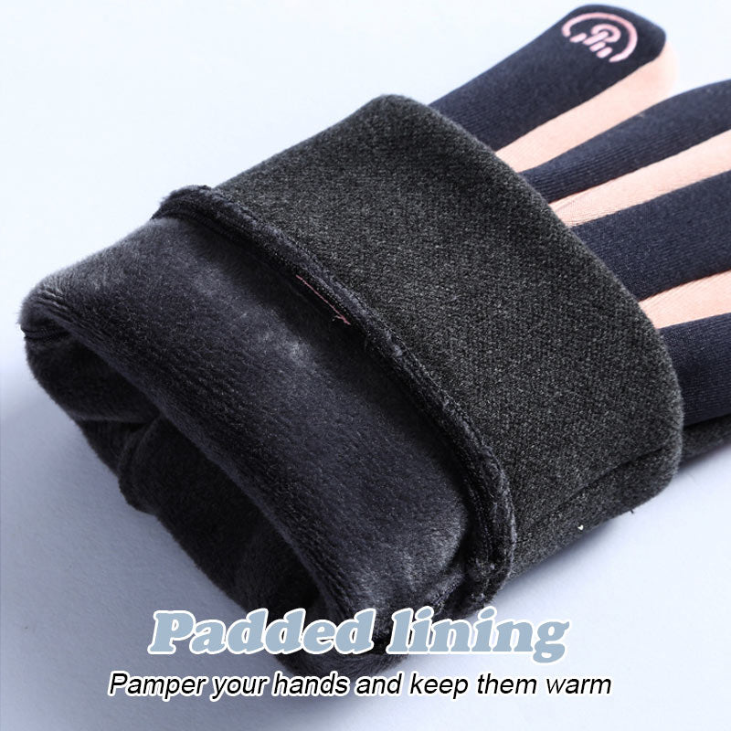 Winter Men's And Women's Warm Waterproof Anti-Slip Gloves