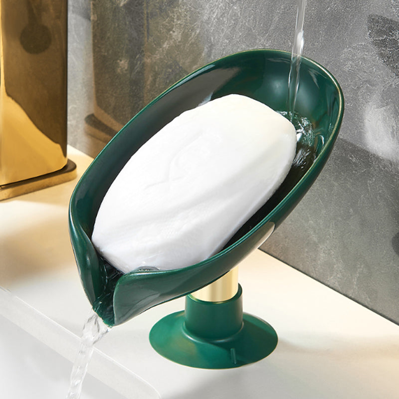 Leaf Suction Cup Soap Drain Rack