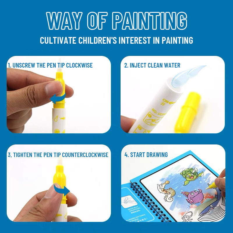 Magical Magic Doodle Water Painting Book