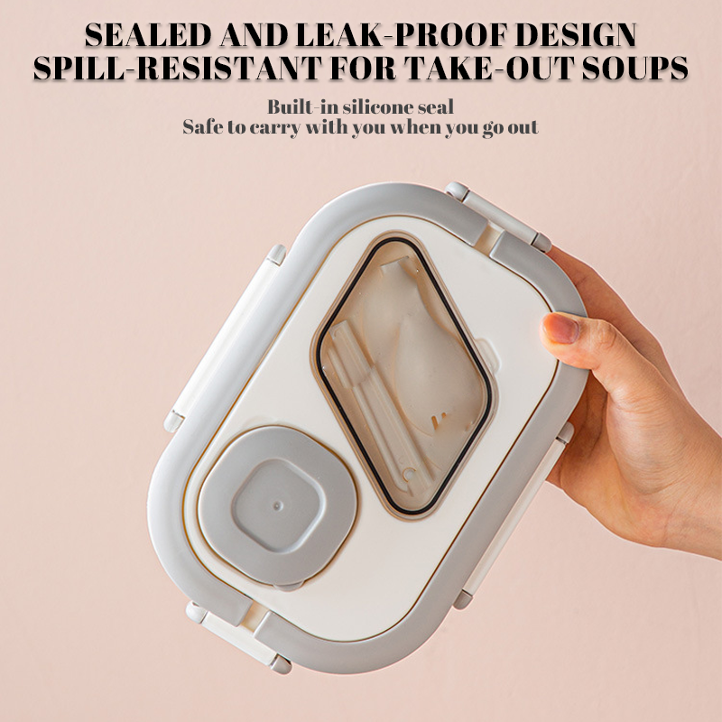 Convenient Double-Layer Insulated Lunch Box