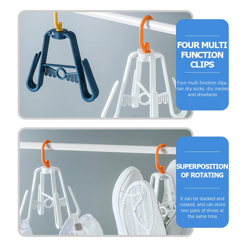 Rotatable Folding Shoe Drying Rack