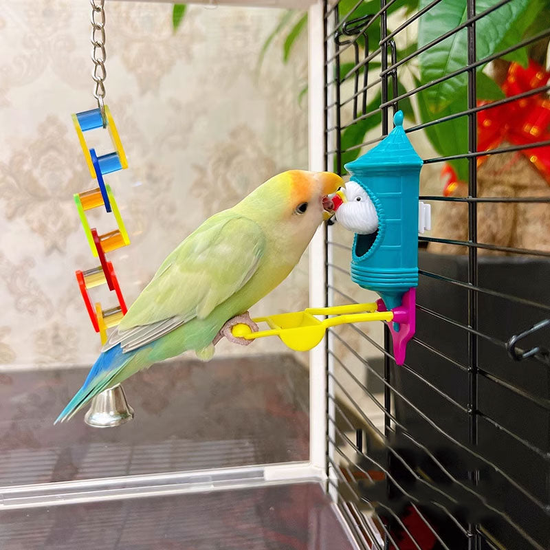 Pet Bird House Standing Pole（Random Color）