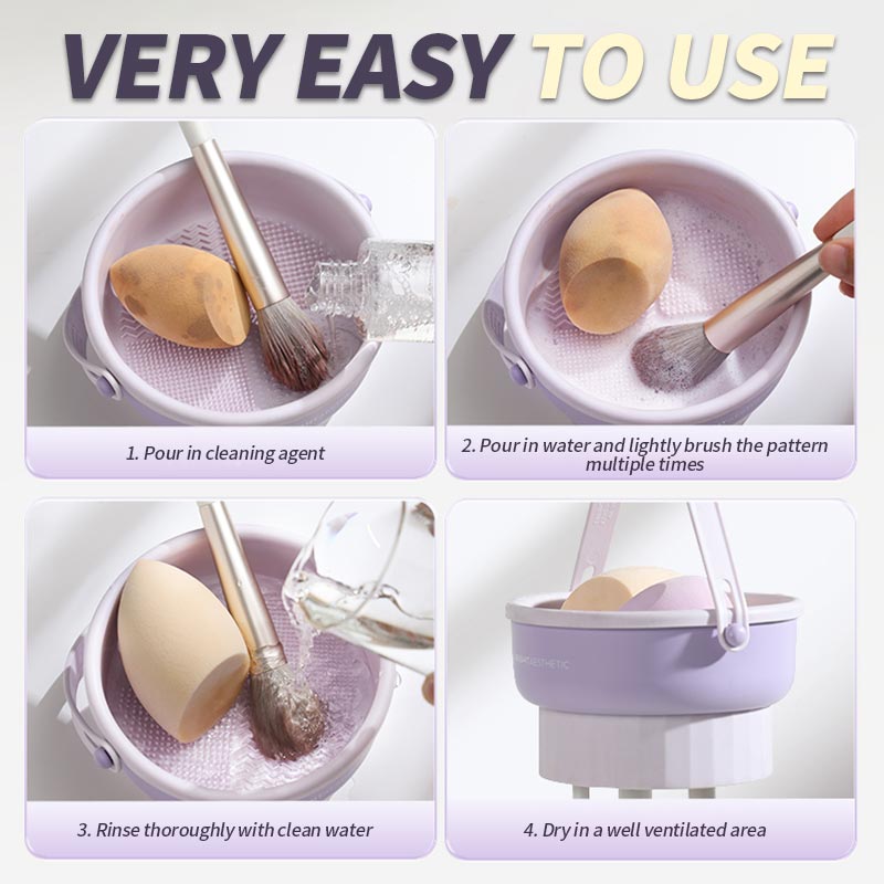 Makeup Brush Cleaning Drying Rack