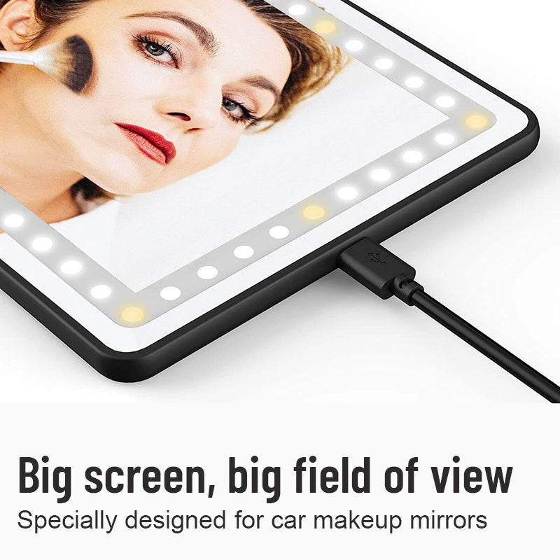 Car Sun Visor Illuminated Makeup Mirror