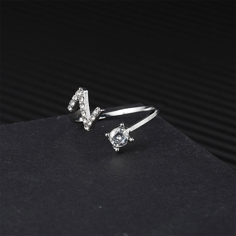 Adjustable Letter Ring