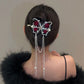 Tassel Rose Hair Clip