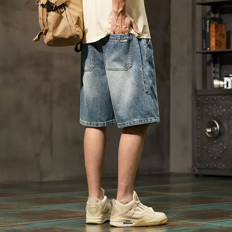 Men'S Loose Ripped Denim Shorts