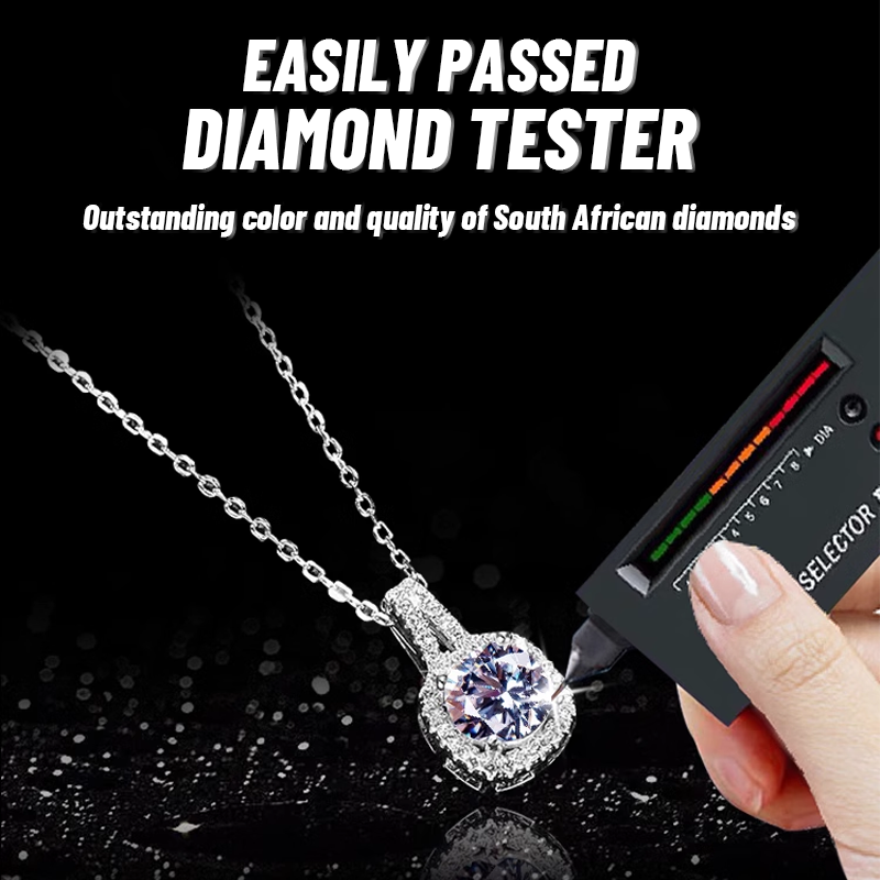 Moissanite Sunflower Pendan