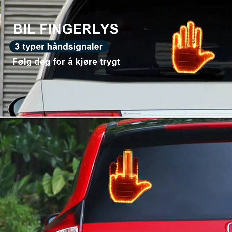 ✨Bil Lys Hånd Finger🤚🤘👊/Car Light Hand Finger