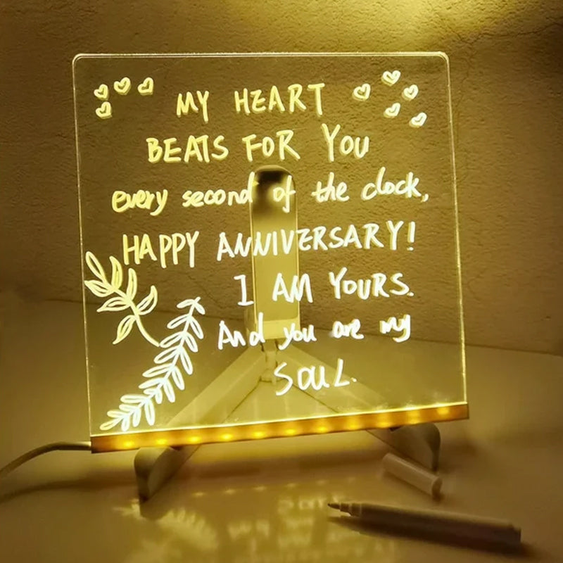 ✨LED Notiztafel mit Farben🎨/✨LED Color Note Board🎨