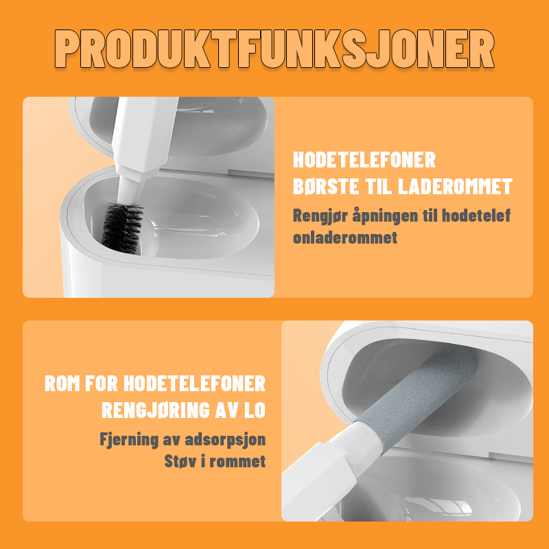 20-I-1 Elektronikk Rengjøringssett/20-In-1 Electronics Cleaning Kit