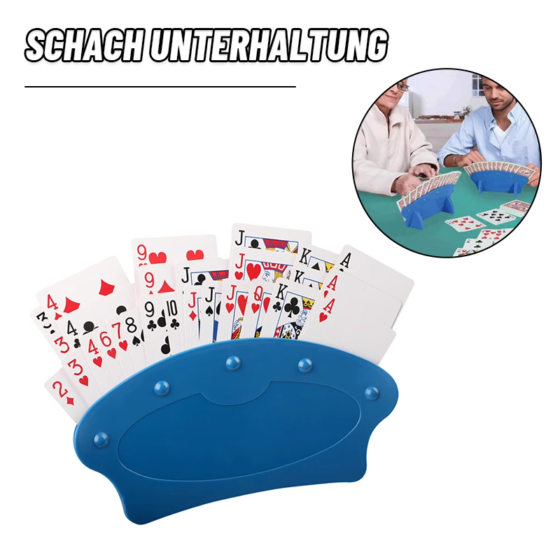 Spielkartenhalter aus Kunststoff/Plastic Playing Card Holder