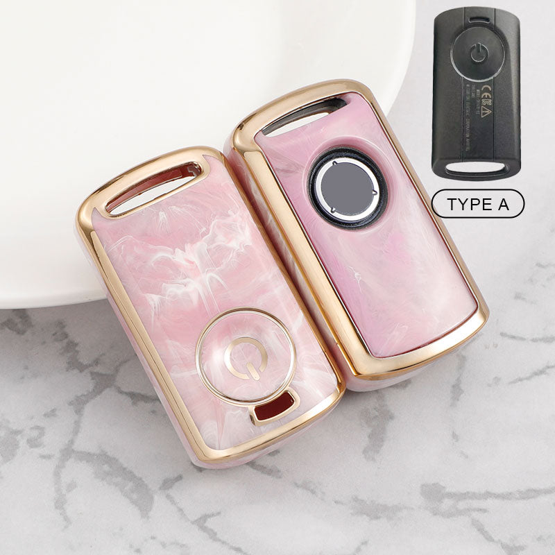 For Yamaha-Car Rhinestone Keychain Key Case