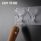 No Punching 6-Row Self-Adhesive Hook