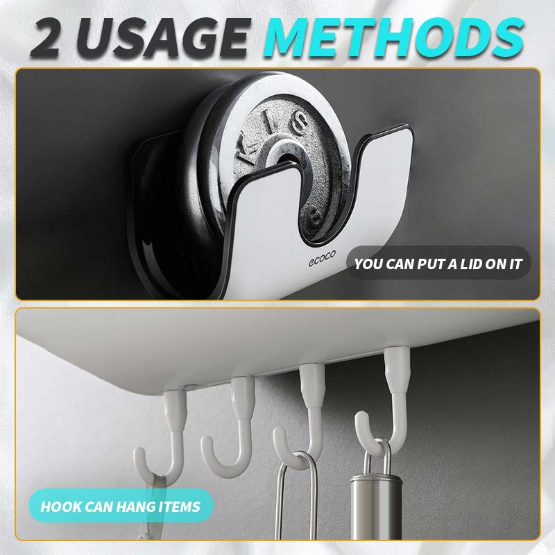 Rack for No-Punch Kitchen Pot Lids