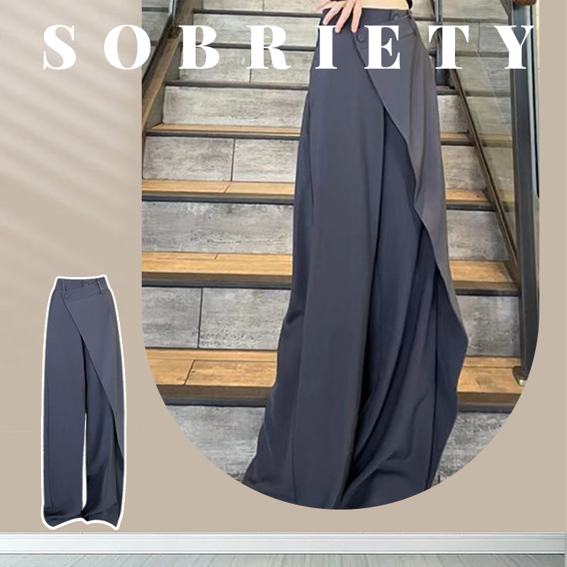 Women's Patchwork Straight Trousers