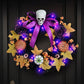 Purple Bow Skull Garland
