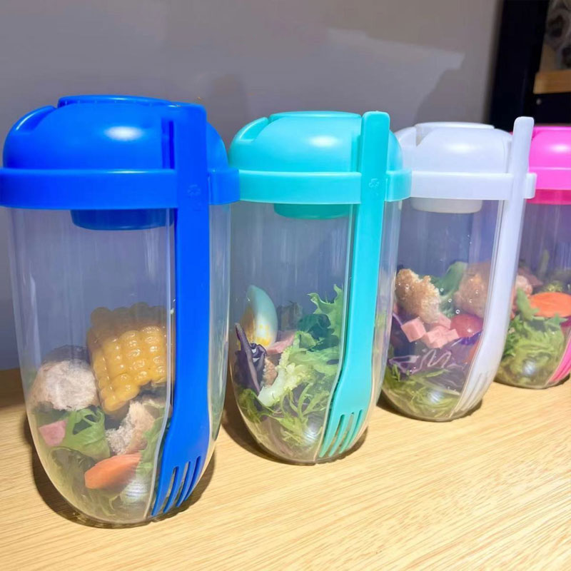 Fresh Salad Cup With Fork