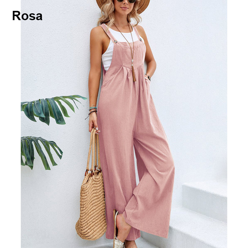 Plus Size Breda Ben Cargobyxor Jumpsuit/Plus Size Wide Leg Cargo Pants Jumpsuit