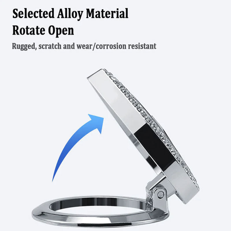 Heart Rhinestone Press Start Button Ignition Protective Cover