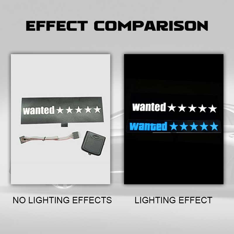 Car Decoration Cold Light Car Sticker