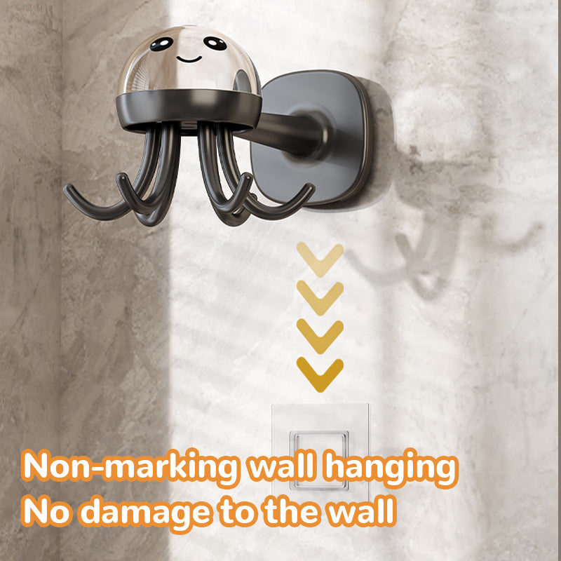 Multifunctional Six-Claw Swivel Hook Rack