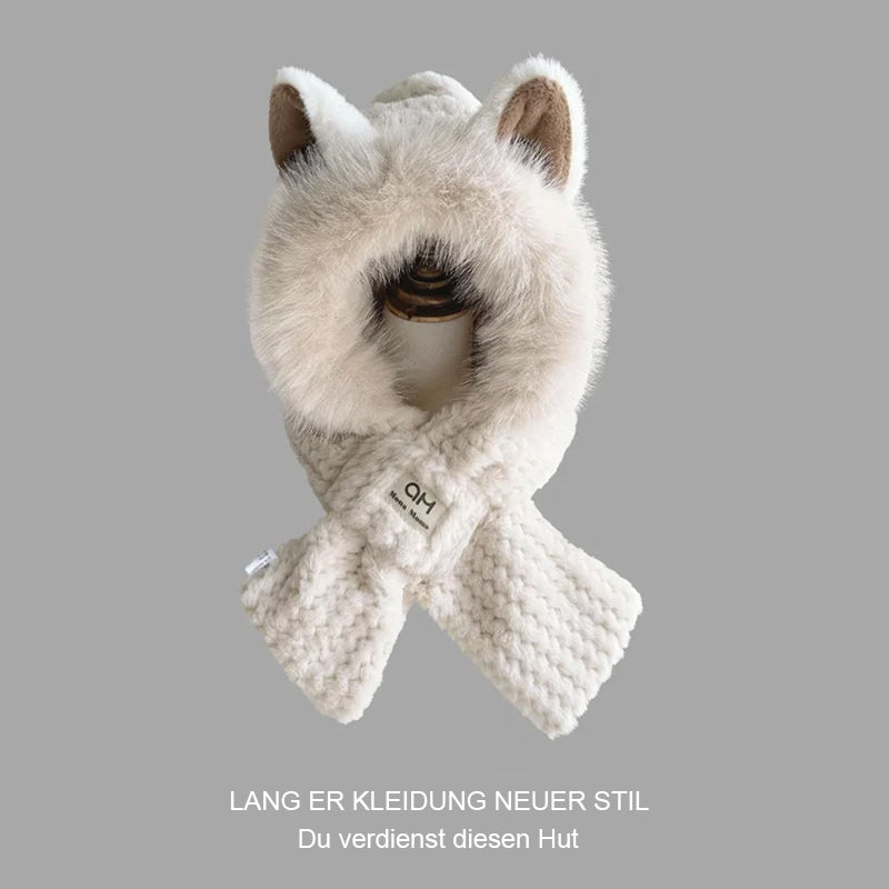 Winter Cartoon Mützen Schal 2-in-1 Set/Winter Cartoon Hats Scarf 2 in 1 Set