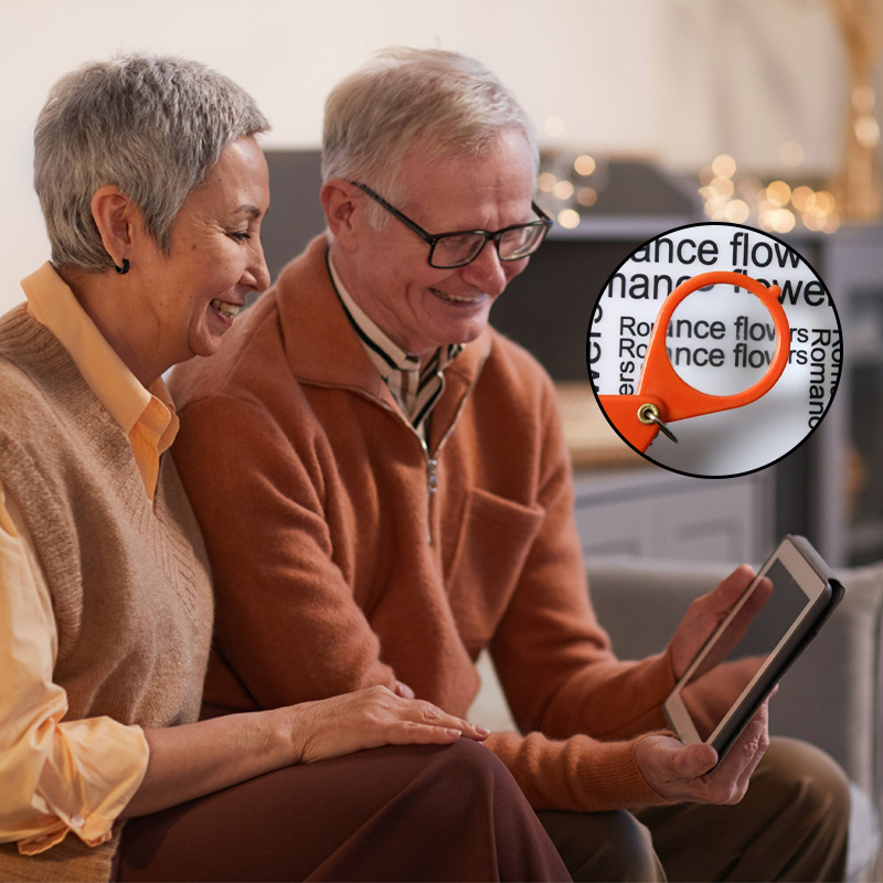 Mini-Schlüsselanhänger Mit Faltbarer Lupe/Mini keychain with foldable magnifying glass