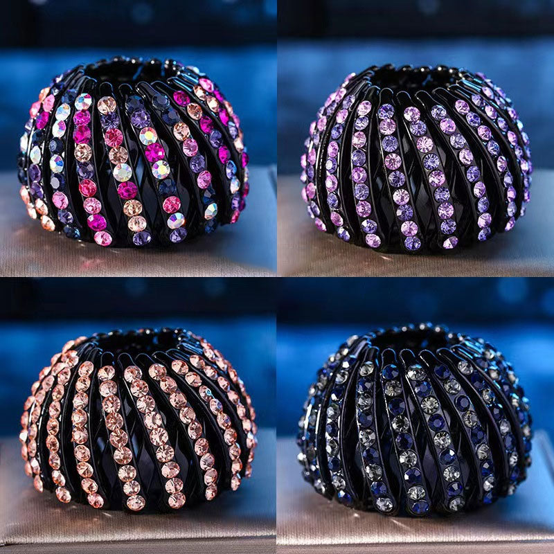 Rhinestone Bird'S Nest Curler