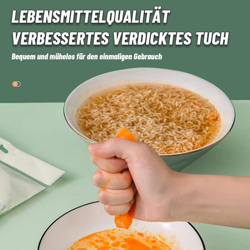 Lebensmittelspezifisches, Ölabsorbierendes Einwegpapier/Food-specific oil-absorbing paper