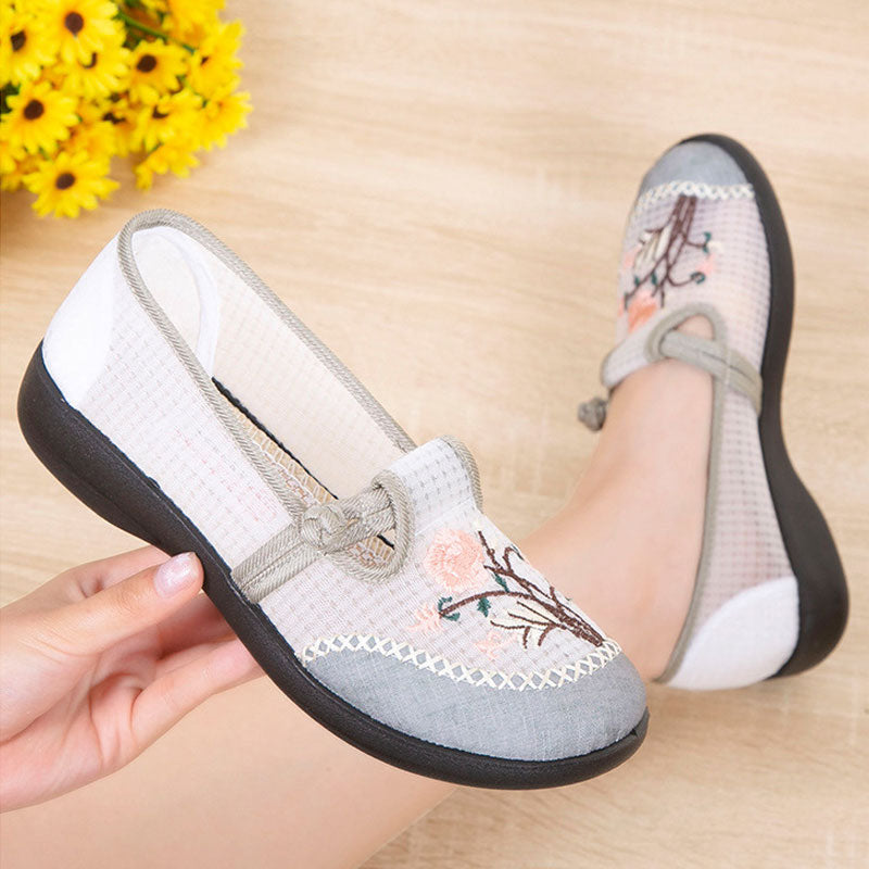 Embroidered Mesh Embroidered Shoes