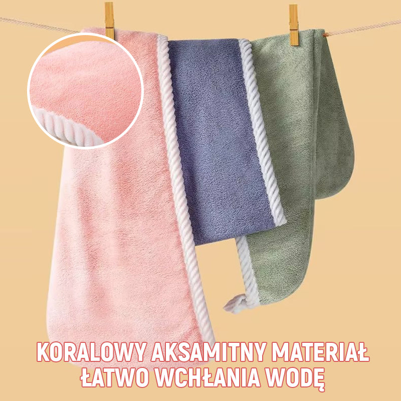 Szybkoschnący, Dwuwarstwowy Ręcznik Do Suszenia Włosów/Quick drying hair cap