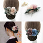 Tulle Flower Hair Net Hair Clip