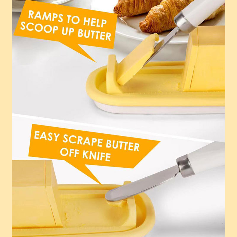 Fresh Butter Box With Lid And Knife