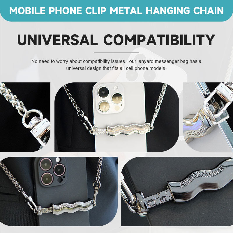 Mobile Phone Clip Metal Hanging Chain
