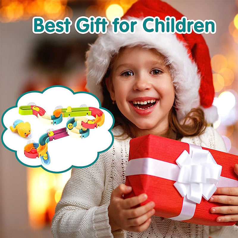 Diy Baby Playing With Water Sprinkler Assembled Track Slider