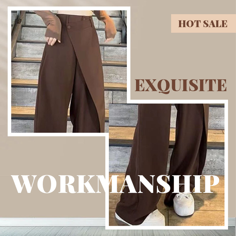 Women's Patchwork Straight Trousers