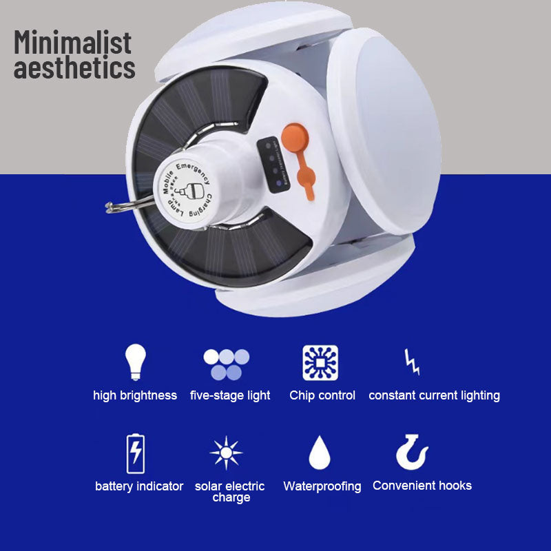 LED Solar Foldable Football Light